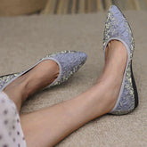 New In Comfort Pointed Toe Satin Flats Oshnow